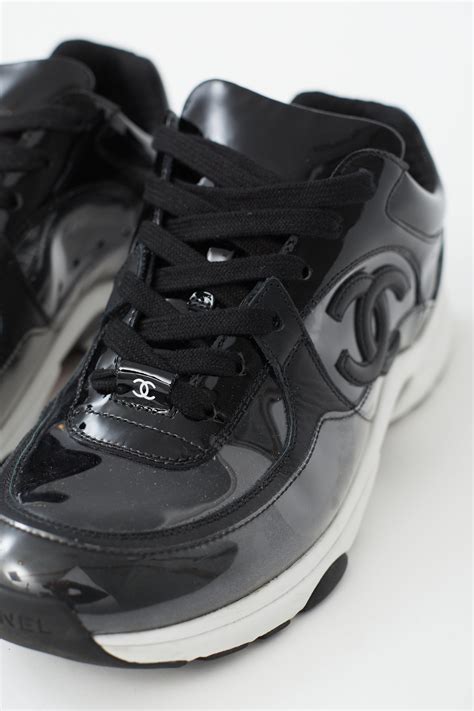 fake chanel clear tennis shoes|are chanel shoes expensive.